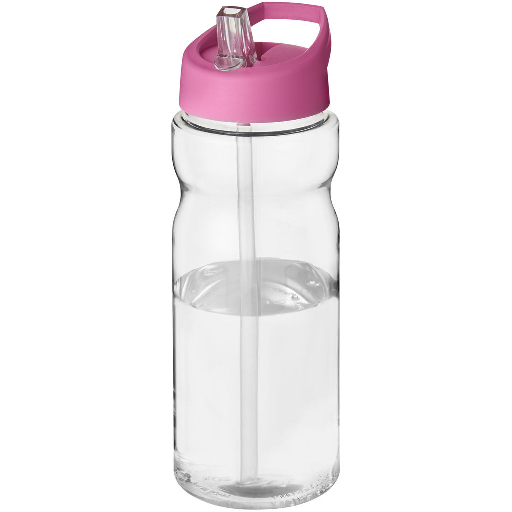 Пляшка спортивна H2O Base, колір прозорий, рожевий