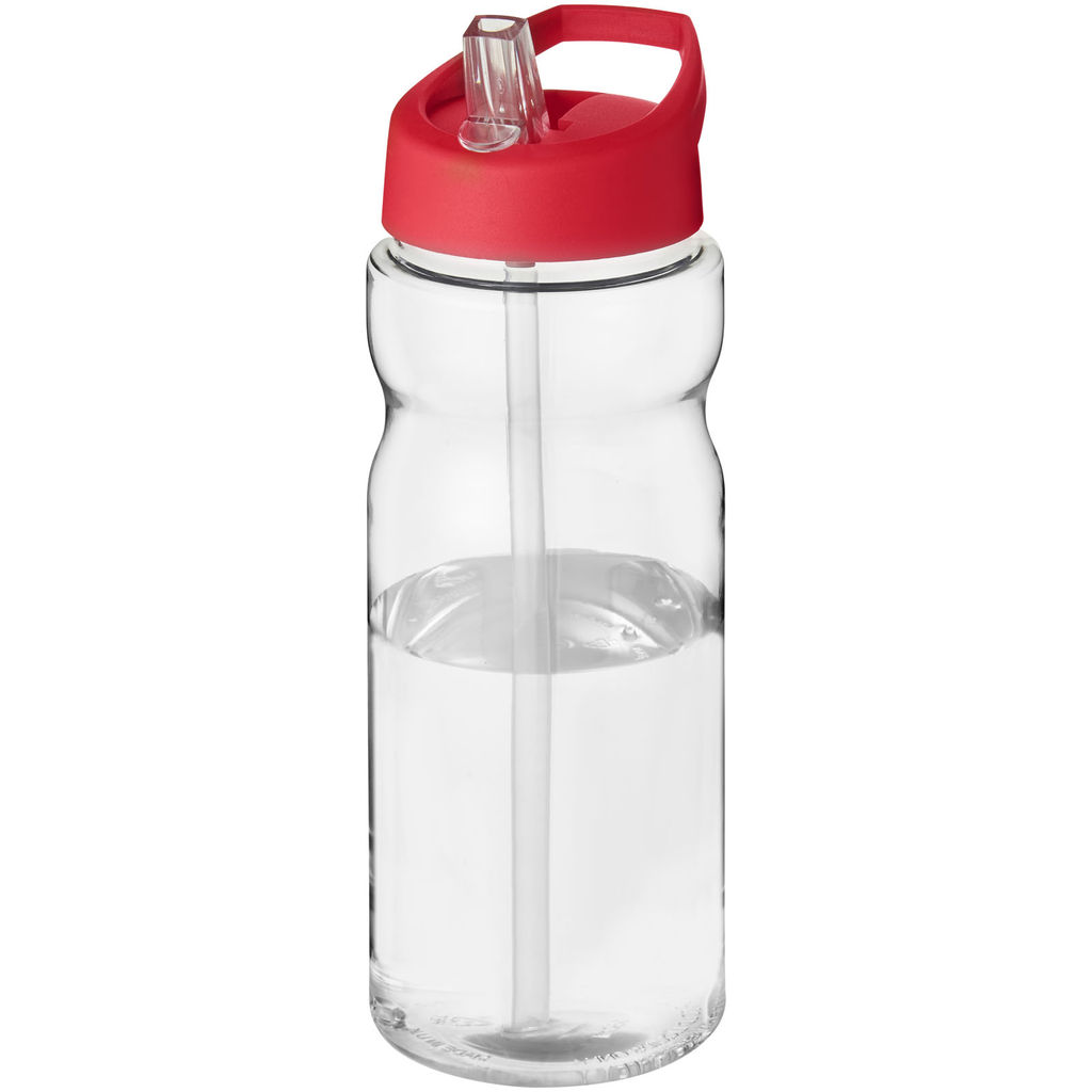 Пляшка спортивна H2O Base, колір прозорий, червоний