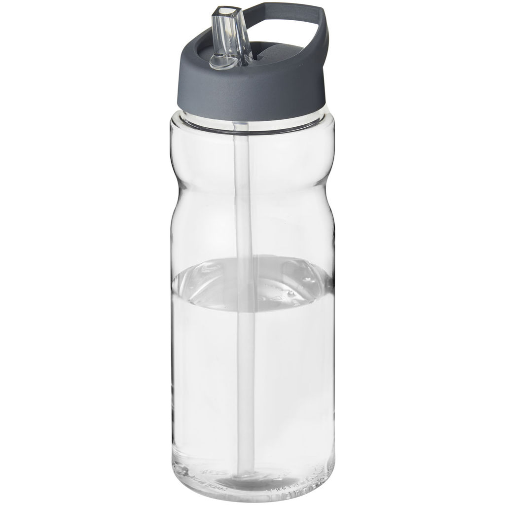 Бутылка спортивная H2O Base, цвет прозрачный, штормовой серый
