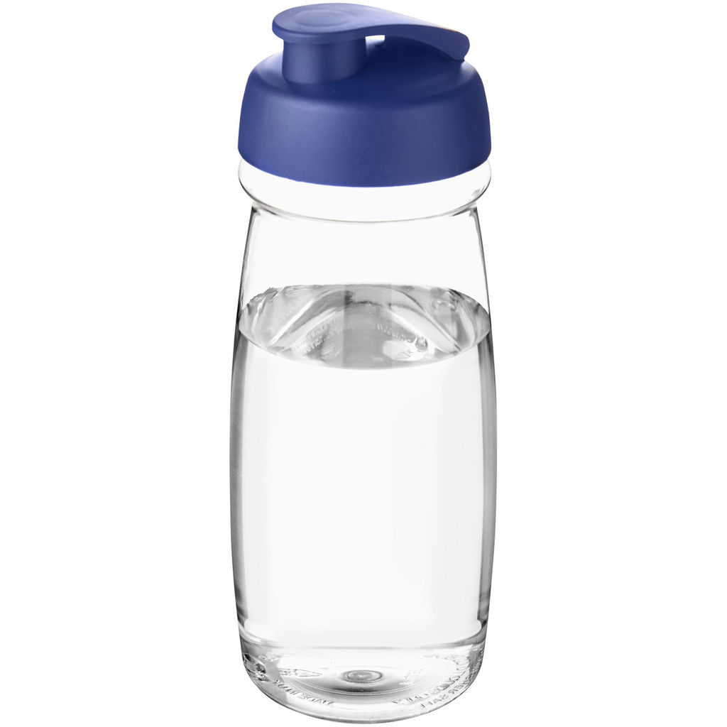 Бутылка спортивная H2O Pulse, цвет прозрачный, cиний