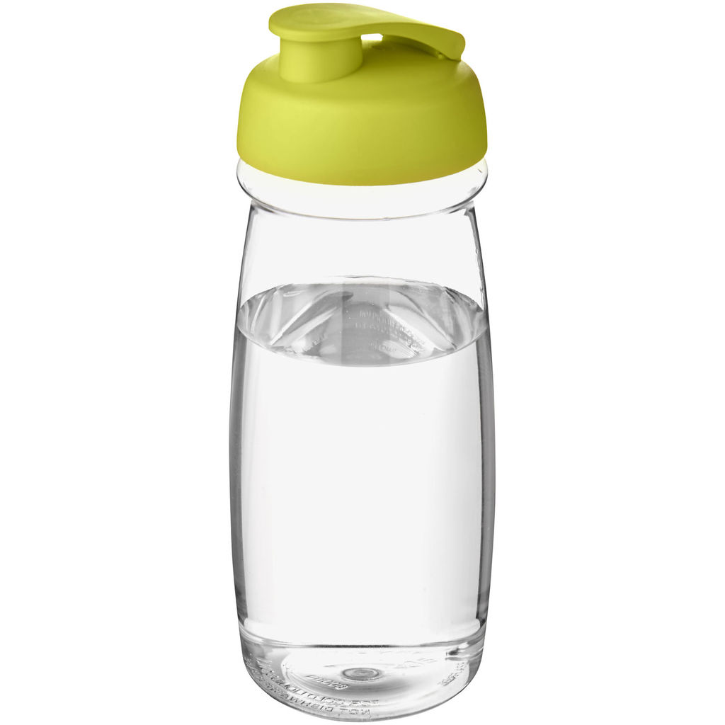 Пляшка спортивна H2O Pulse, колір прозорий, лайм