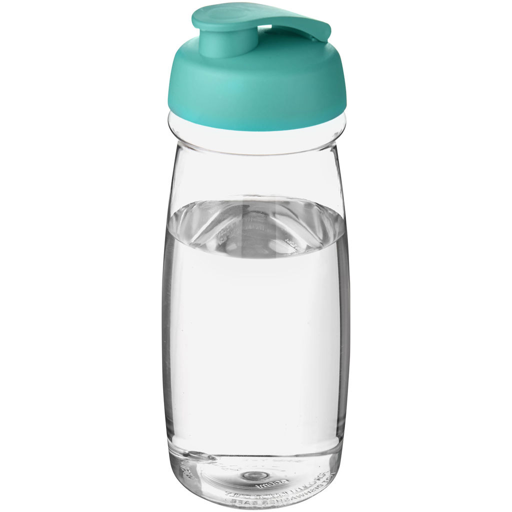 Пляшка спортивна H2O Pulse, колір прозорий, колір морської хвилі