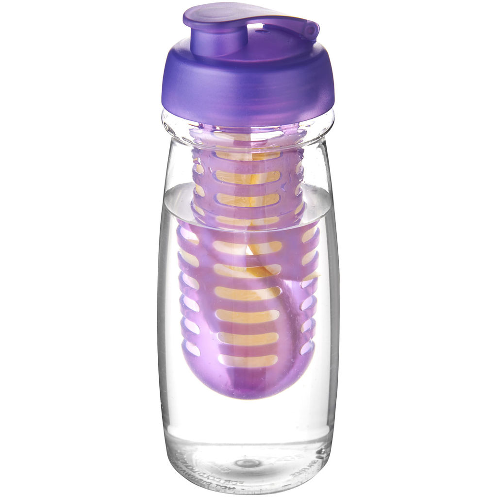 Бутылка спортивная H2O Pulse , цвет прозрачный, пурпурный