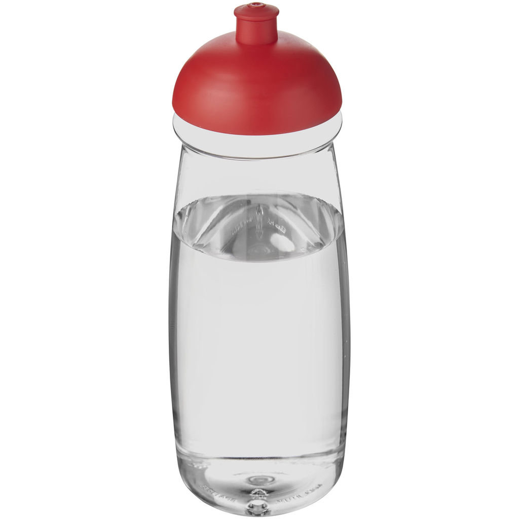 Пляшка спортивна H2O Pulse, колір прозорий, червоний