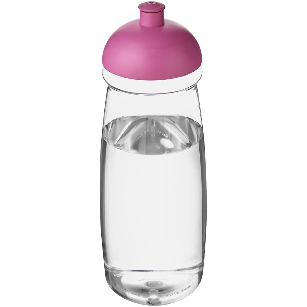 Бутылка спортивная H2O Pulse , цвет прозрачный, розовый