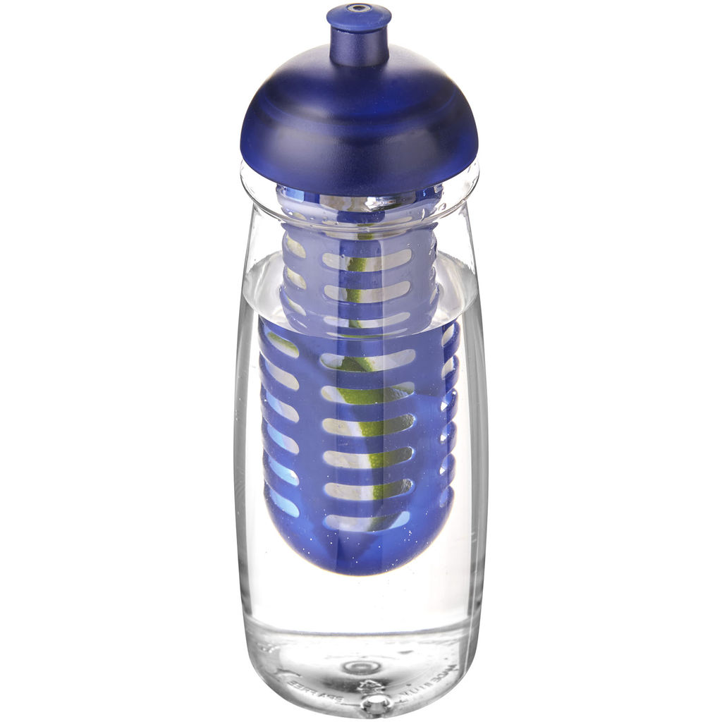 Бутылка спортивная H2O Pulse, цвет прозрачный, cиний