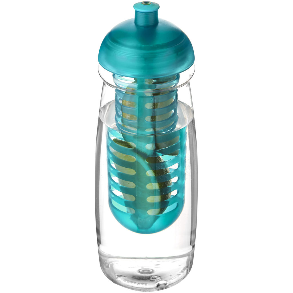 Бутылка спортивная H2O Pulse , цвет прозрачный, цвет морской волны