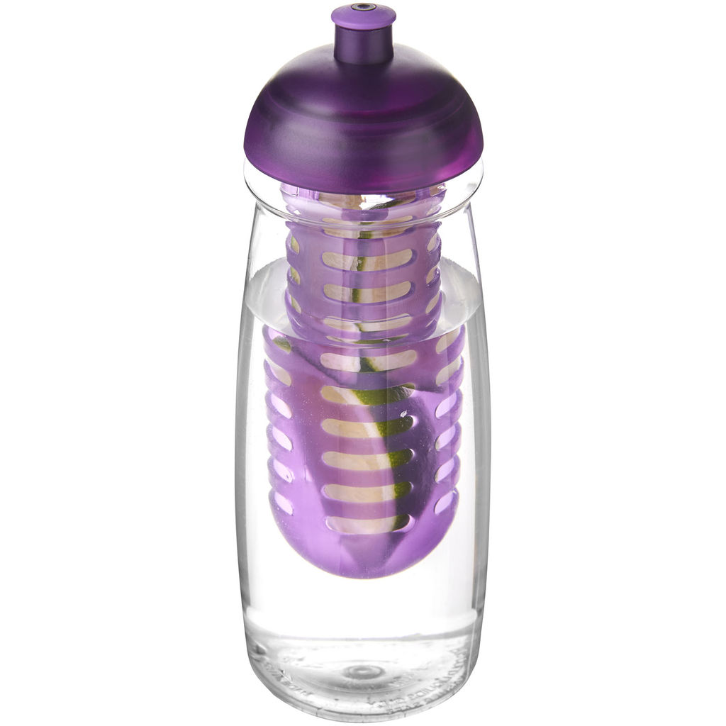 Пляшка спортивна H2O Pulse, колір прозорий, пурпурний