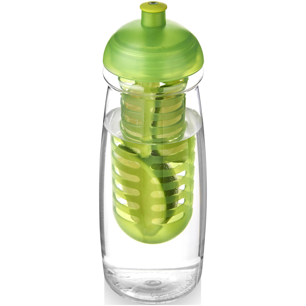 Пляшка спортивна H2O Pulse, колір прозорий, лайм