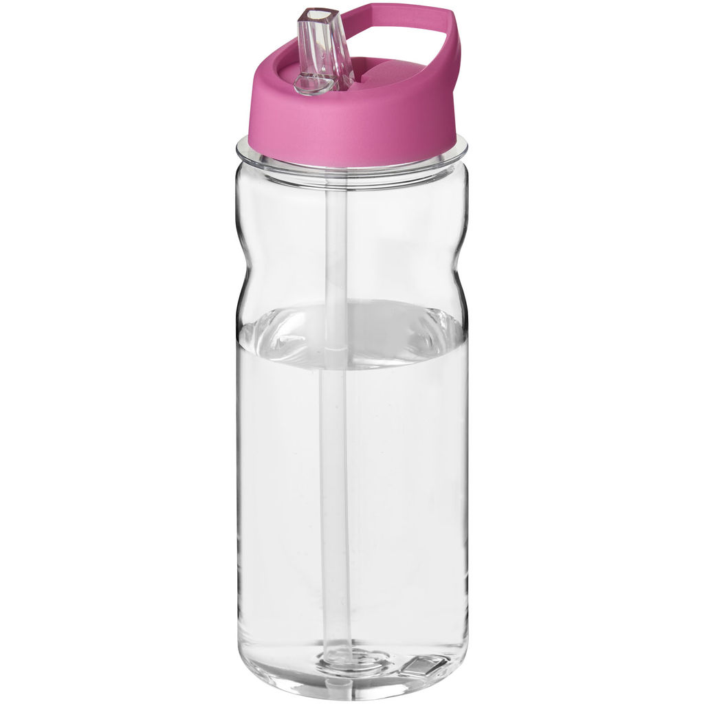 Пляшка спортивна H2O Base Tritan, колір прозорий, рожевий