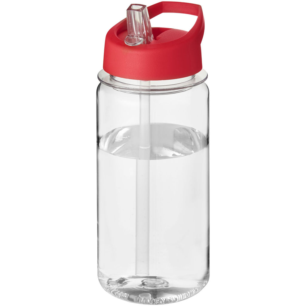 Пляшка спортивна H2O Octave Tritan, колір прозорий, червоний