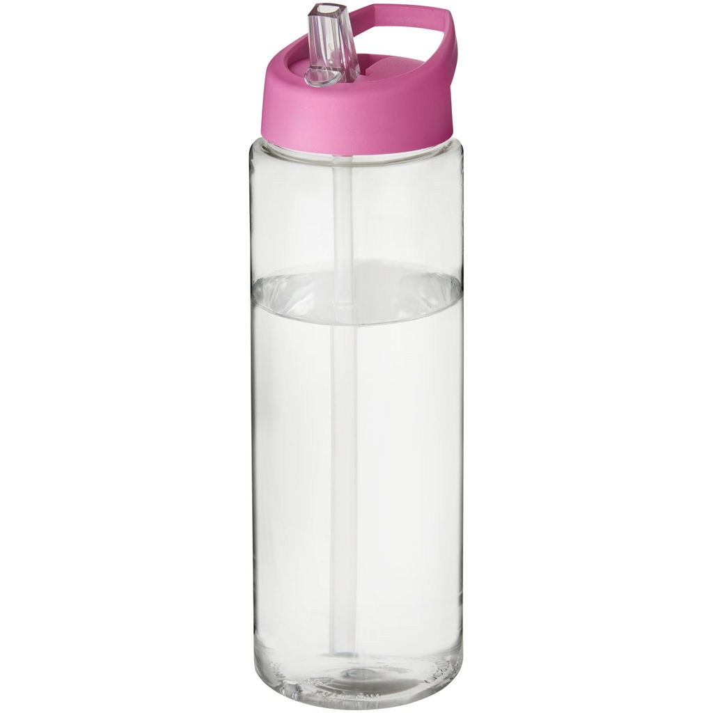 Пляшка спортивна H2O Vibe, колір прозорий, рожевий