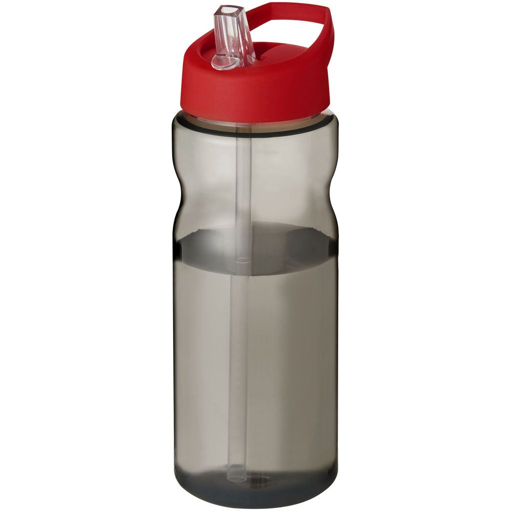 Бутылка спортивная H2O Eco , цвет темно-серый, красный