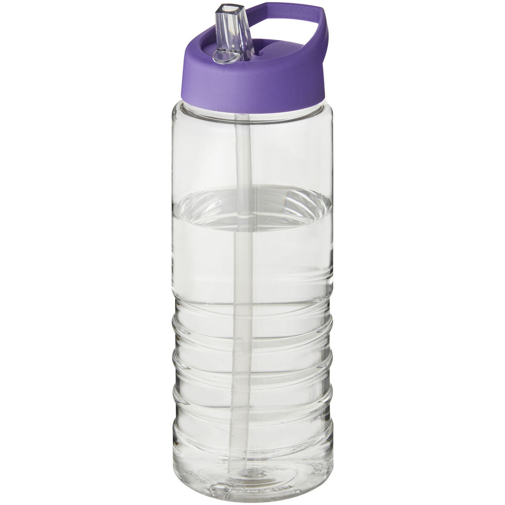 Пляшка спортивна H2O Treble, колір прозорий, пурпурний