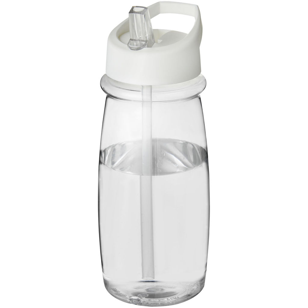 Пляшка спортивна H2O Pulse, колір прозорий, білий