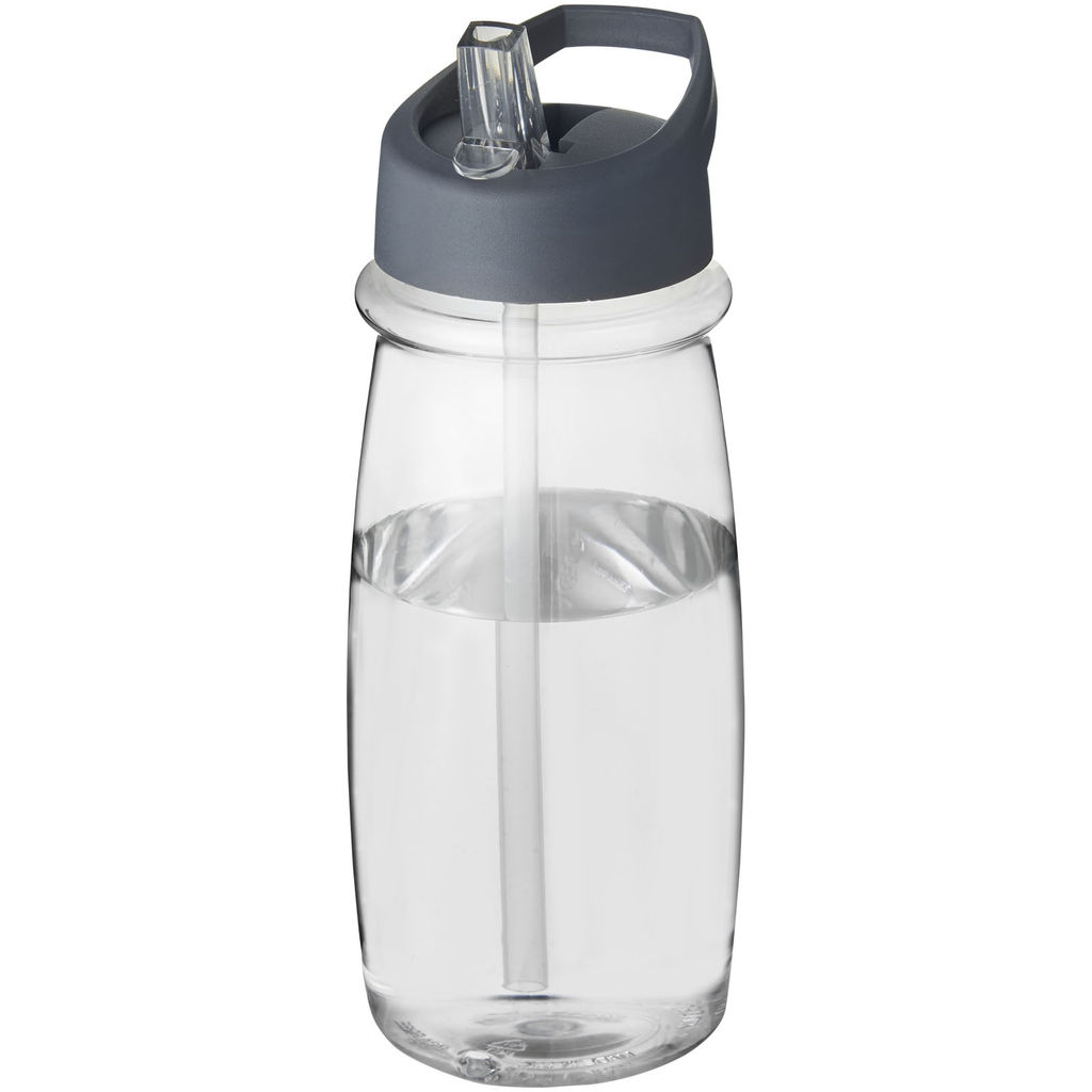 Пляшка спортивна H2O Pulse, колір прозорий, штормовий сірий