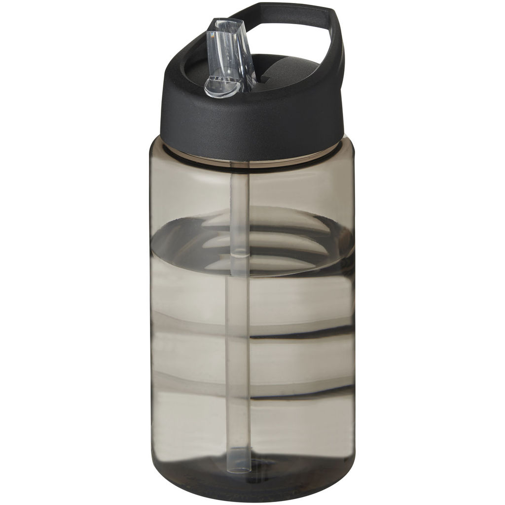 Пляшка спортивна H2O Bop, колір вугільнийl, суцільний чорний