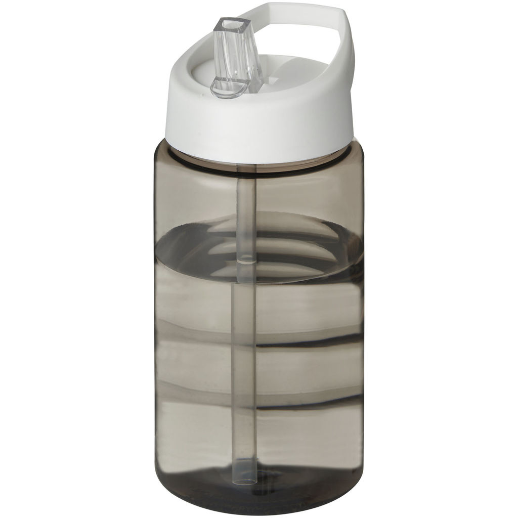 Бутылка спортивная H2O Bop , цвет темно-серый, белый