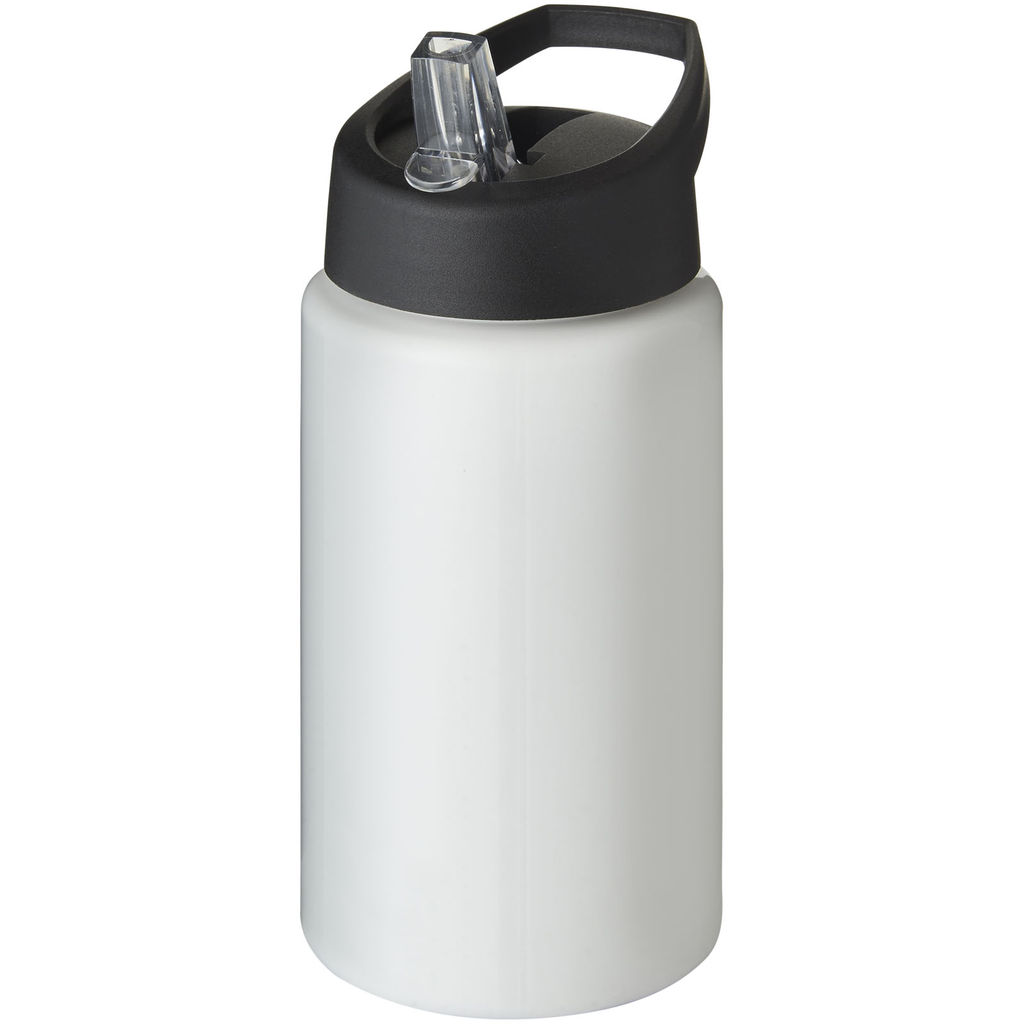 Пляшка спортивна H2O Bop, колір білий, суцільний чорний
