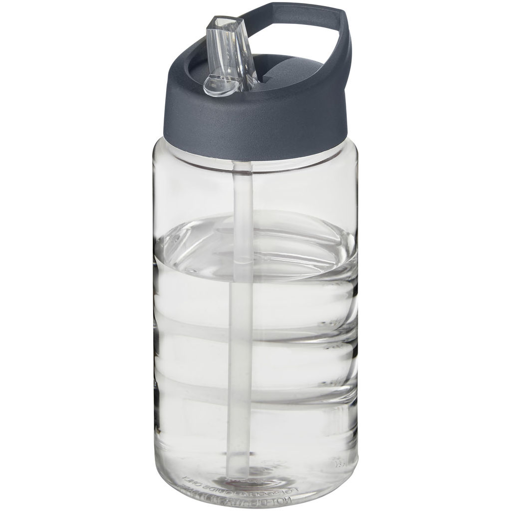 Бутылка спортивная H2O Bop , цвет прозрачный, штормовой серый