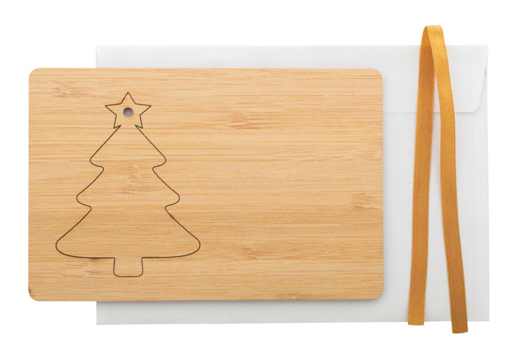 Рождественская открытка, елка BooCard, цвет натуральный