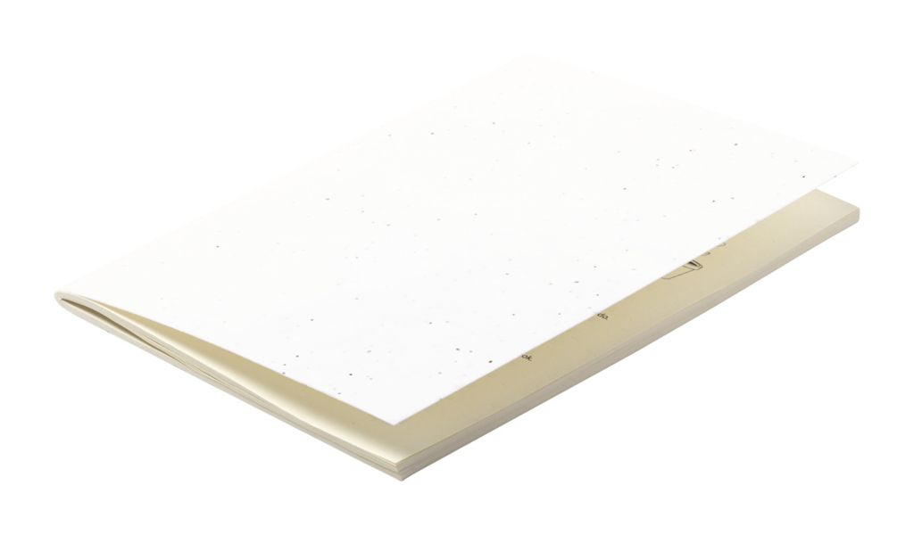 Блокнот із насіннєвого паперу Serex, колір білий
