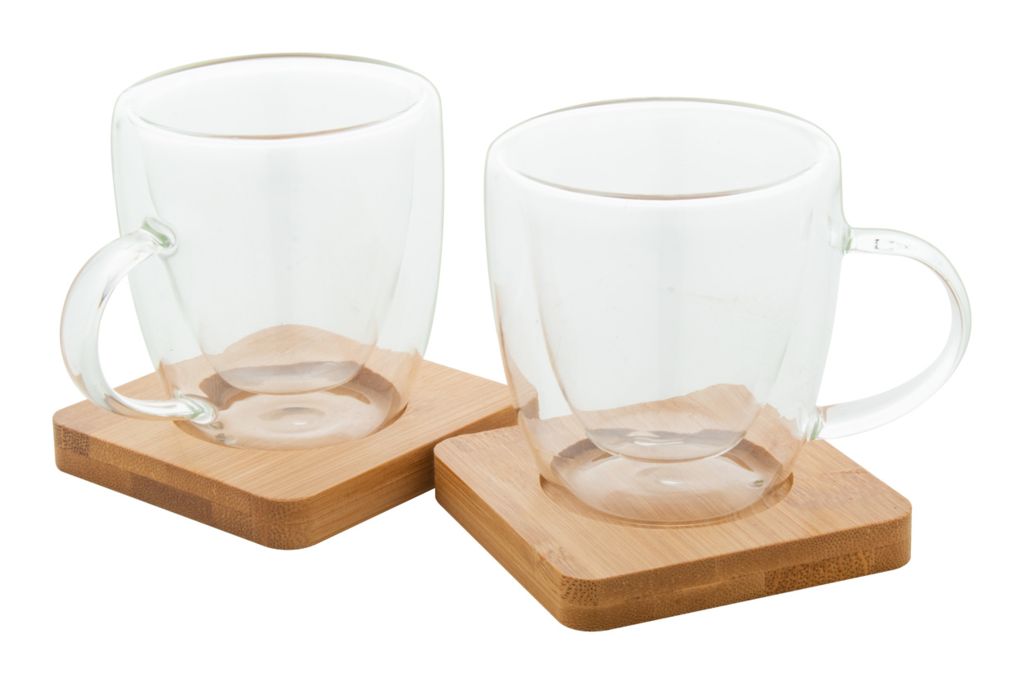 Набор стеклянных чашек для эспрессо Mocaboo, цвет прозрачный