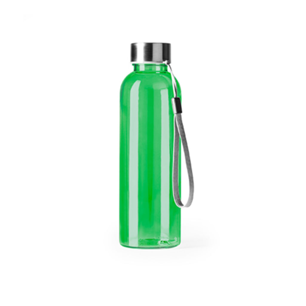 Бутылка из РПЭТ с полупрозрачным корпусом, цвет папаротниковый
