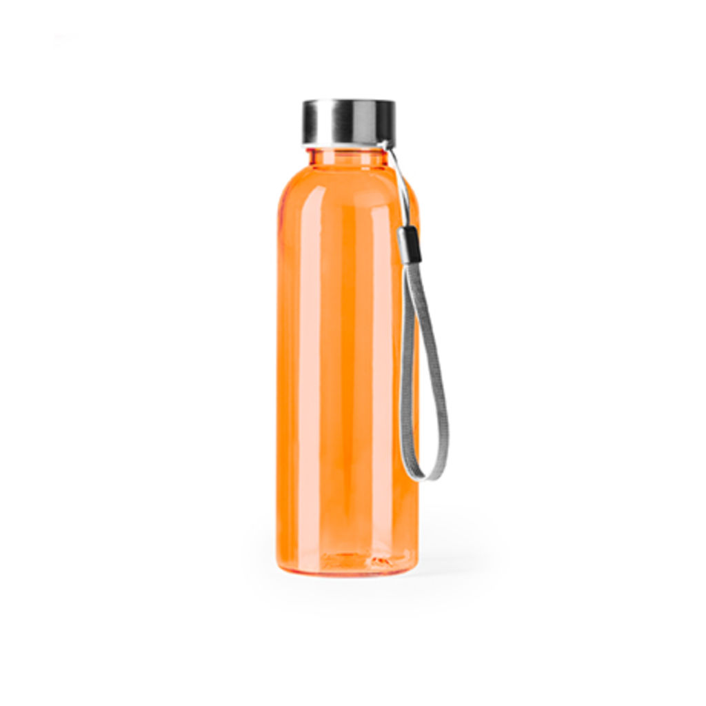 Бутылка из РПЭТ с полупрозрачным корпусом, цвет оранжевый
