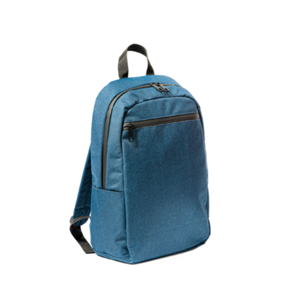Рюкзак из переработанного полиэстера 600D RPET с вересковой отделкой, цвет деним насыщенный