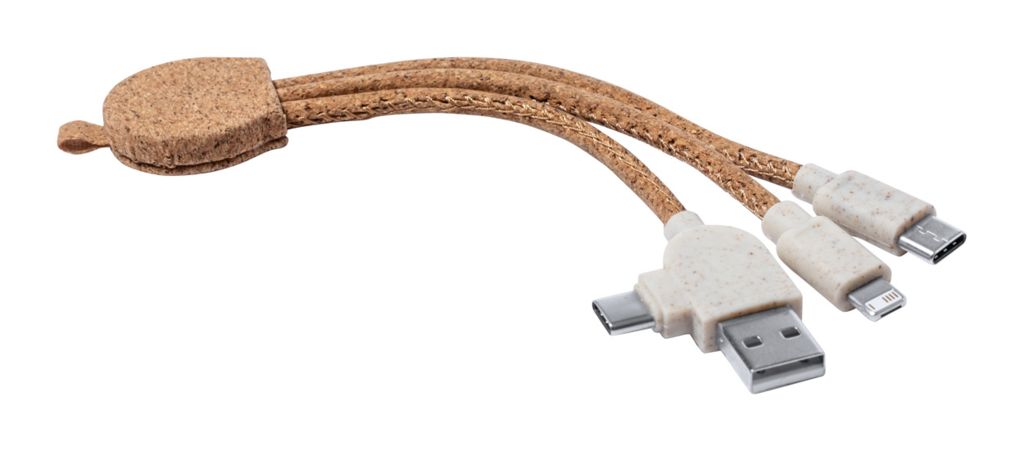 Зарядний кабель USB, колір натуральний