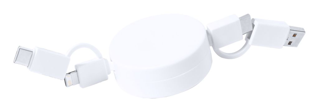 Зарядний кабель USB Kiotex, колір білий