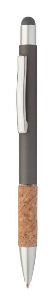 Ручка шариковая - стилус Corbox, цвет серый