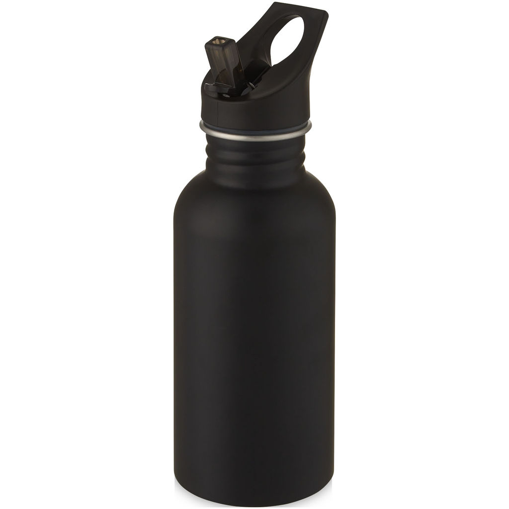 Бутылка спортивная Lexi, цвет сплошной черный