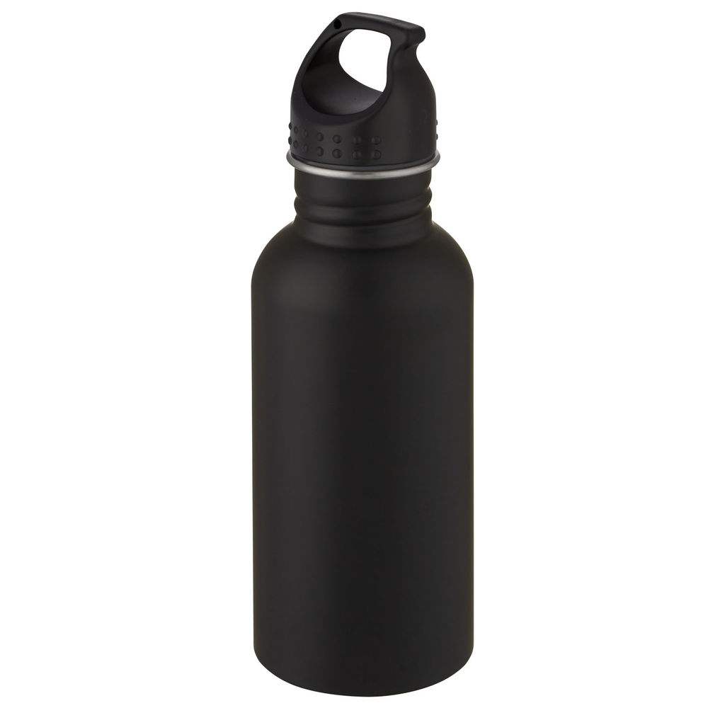 Пляшка спортивна Lucа, колір суцільний чорний