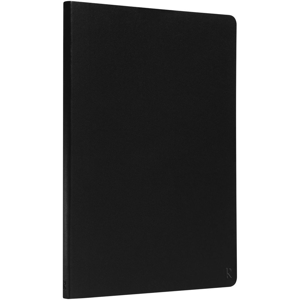 Блокнот Karst A5, колір суцільний чорний