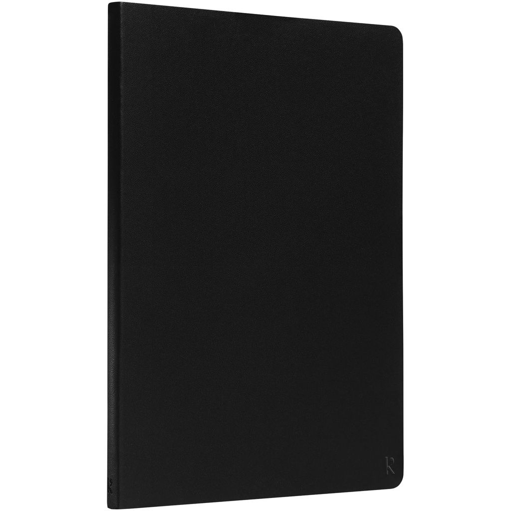 Блокнот Karst A5, колір суцільний чорний