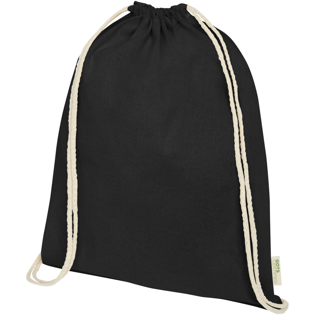 Рюкзак на шнурках Orissa, колір суцільний чорний
