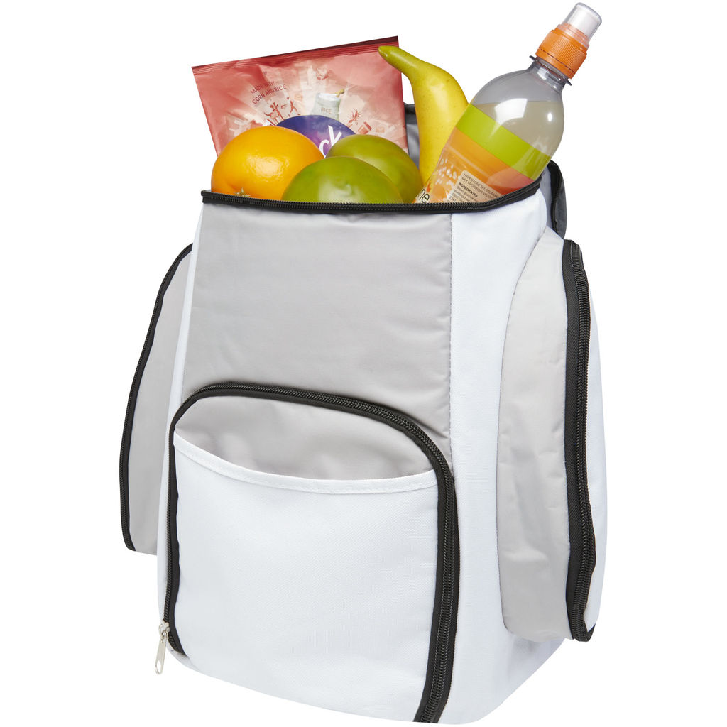 Рюкзак-холодильник Brisbane, колір білий, сірий