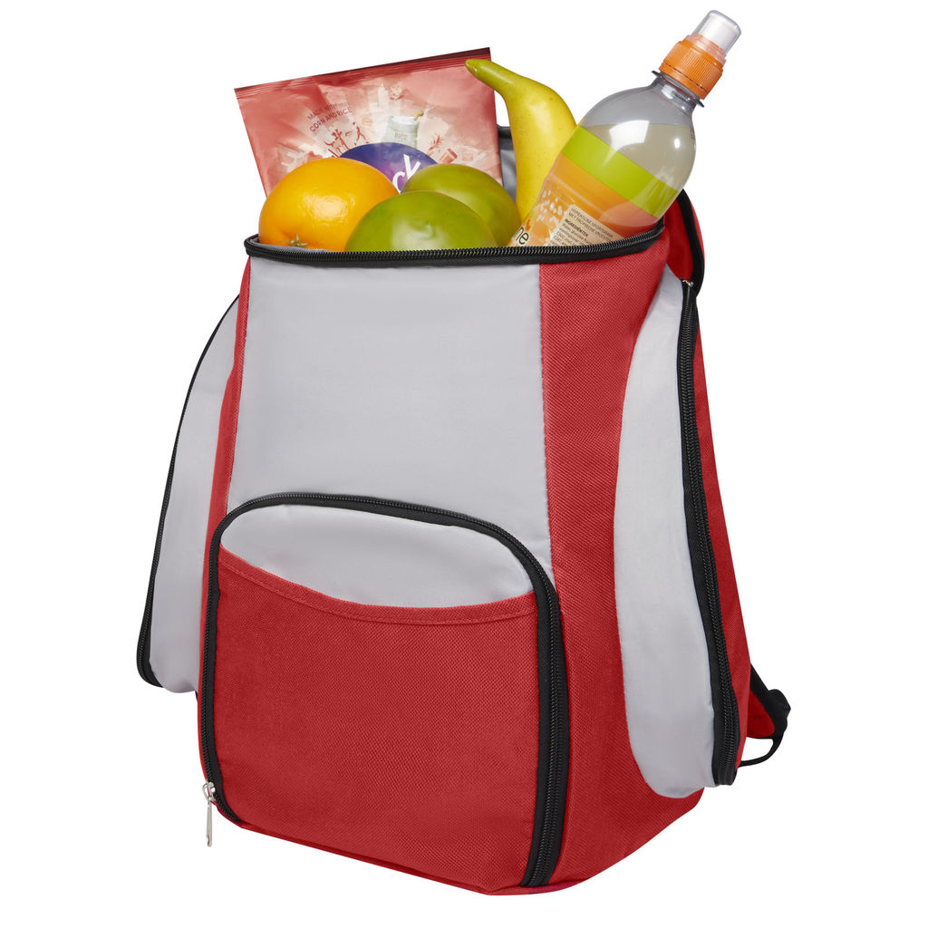 Рюкзак-холодильник Brisbane, колір червоний, сірий