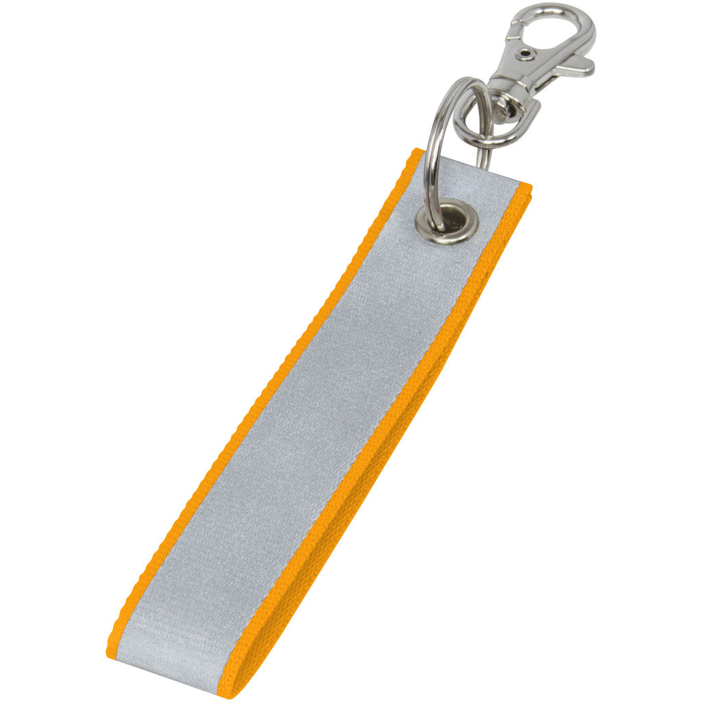 Тримач для ключів світловідбивний Holger, колір неоново-помаранчевий