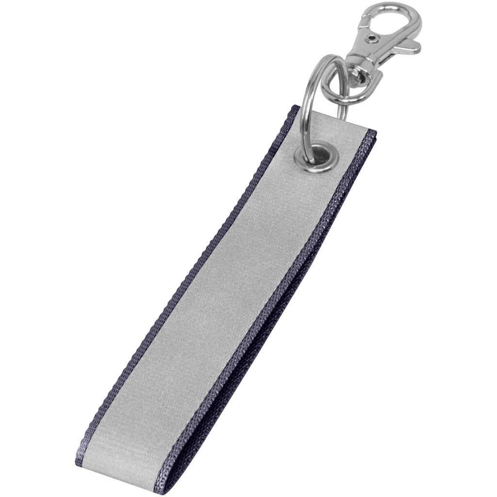 Тримач для ключів світловідбивний Holger, колір сірий