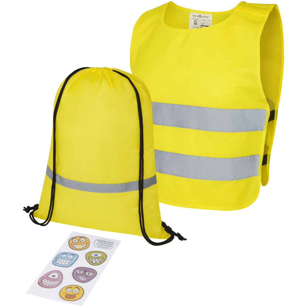 Комплект для безпеки та видимості Benedikte, колір неоново-жовтий