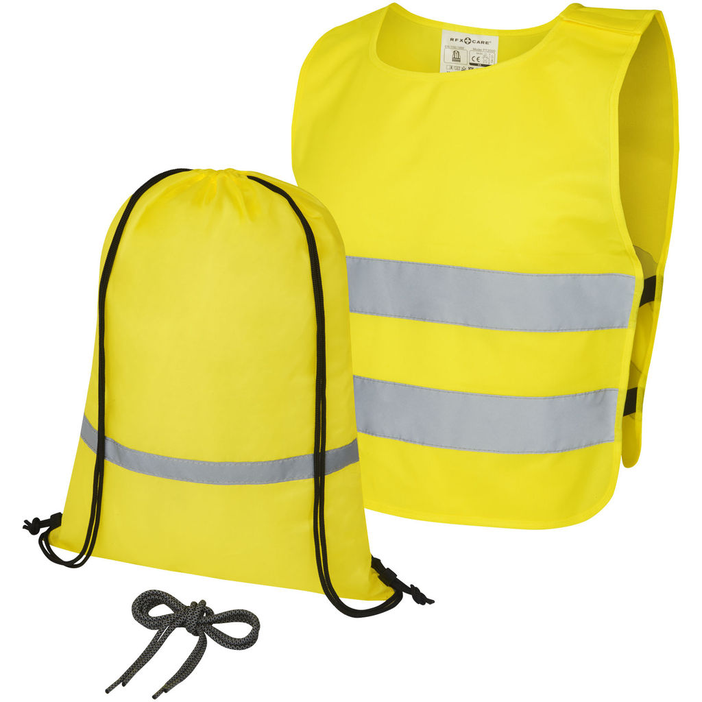 Комплект для безпеки та видимості Ingeborg, колір неоново-жовтий
