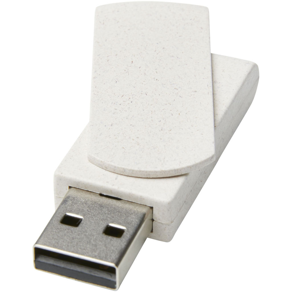 Накопичувач USB Rotate, колір бежевий
