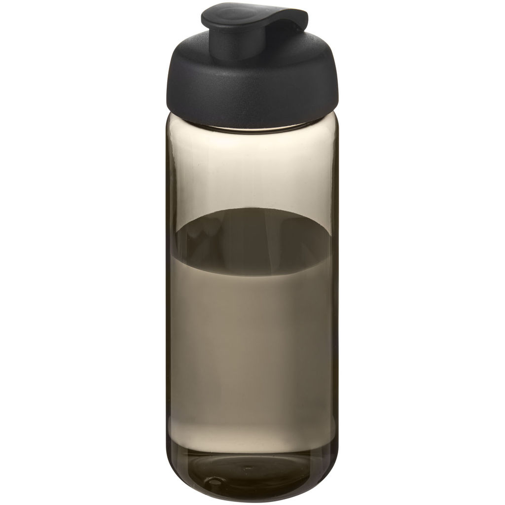 Бутылка спортивная H2O Active Octave Tritan, цвет темно-серый, сплошной черный