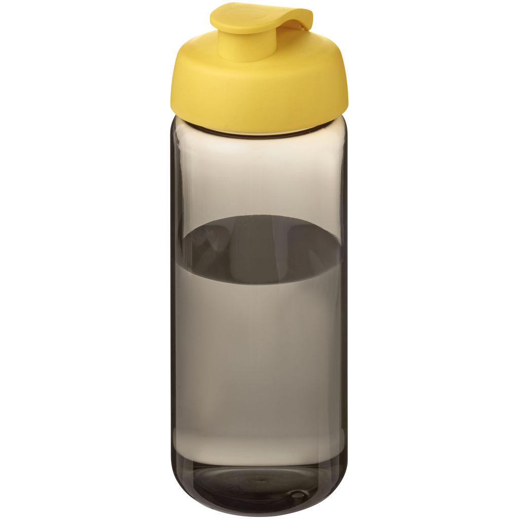 Бутылка спортивная H2O Active Octave Tritan, цвет темно-серый, желтый