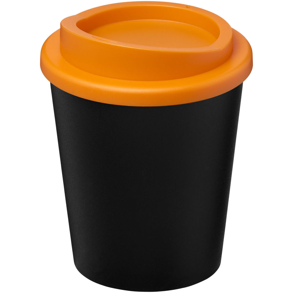 Кружка Americano Espresso Eco, колір суцільний чорний, помаранчевий