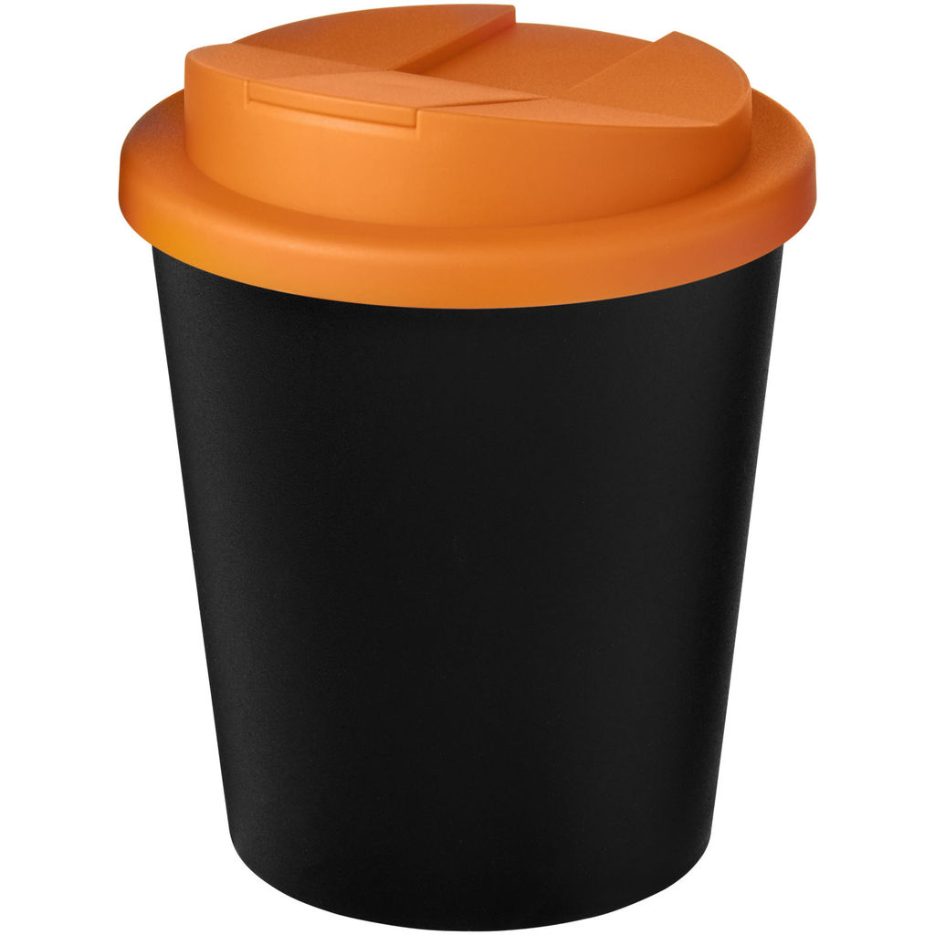 Кружка Americano Espresso Eco, колір суцільний чорний, помаранчевий