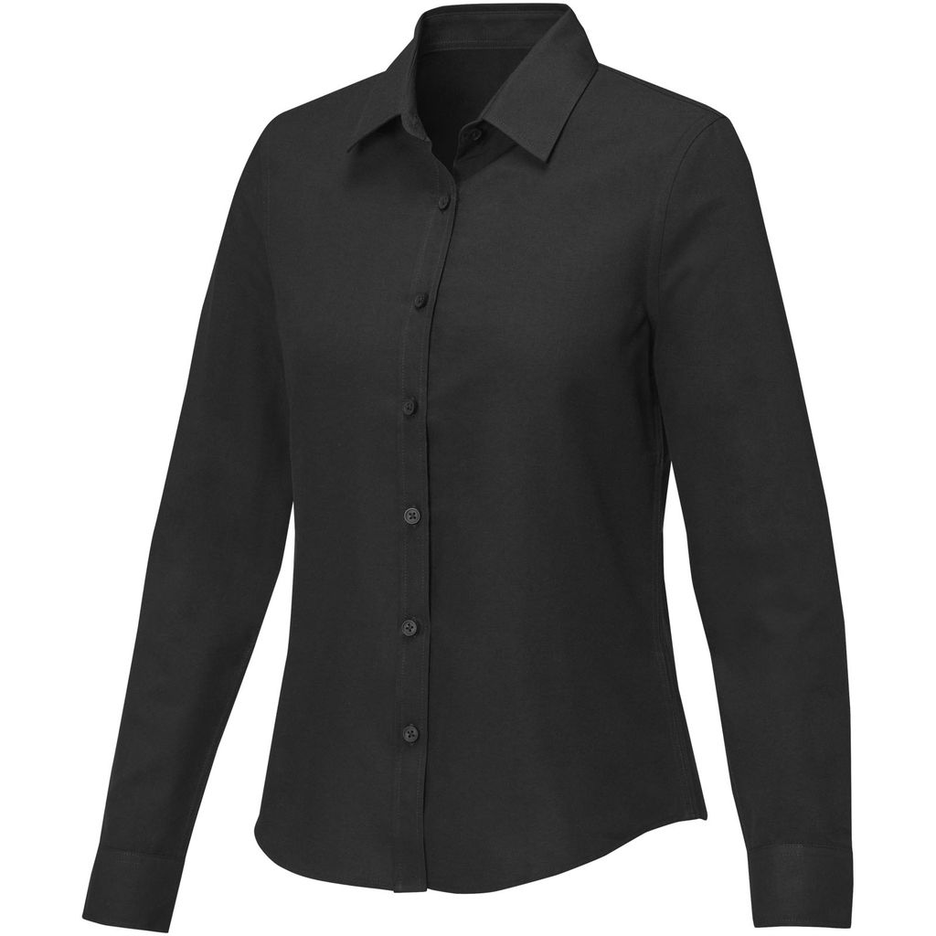 Рубашка женская с длинными рукавами Pollux, цвет сплошной черный  размер 4XL